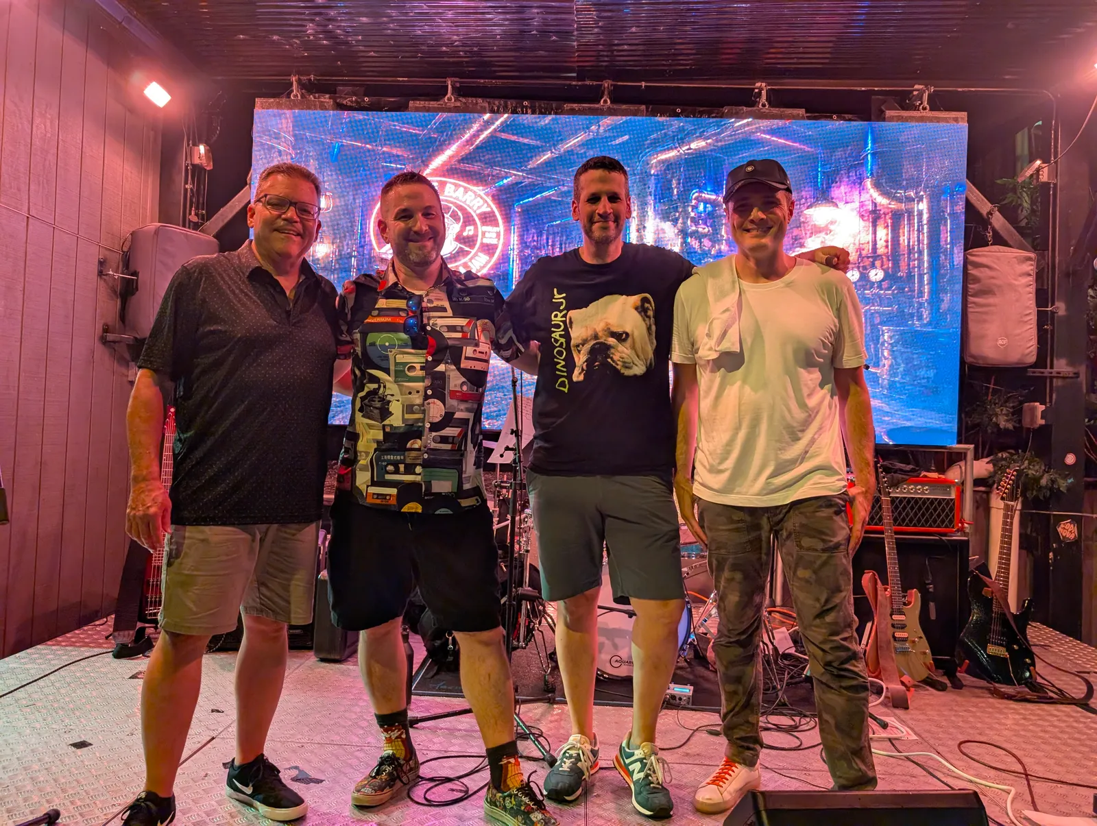 Band group photo after the show at Gate City Brewing